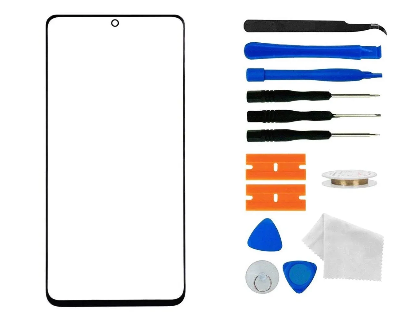 For T-Mobile Samsung Galaxy S21 Ultra 5G SM-G998U Replacement Front Outer Glass Lens Screen Tool