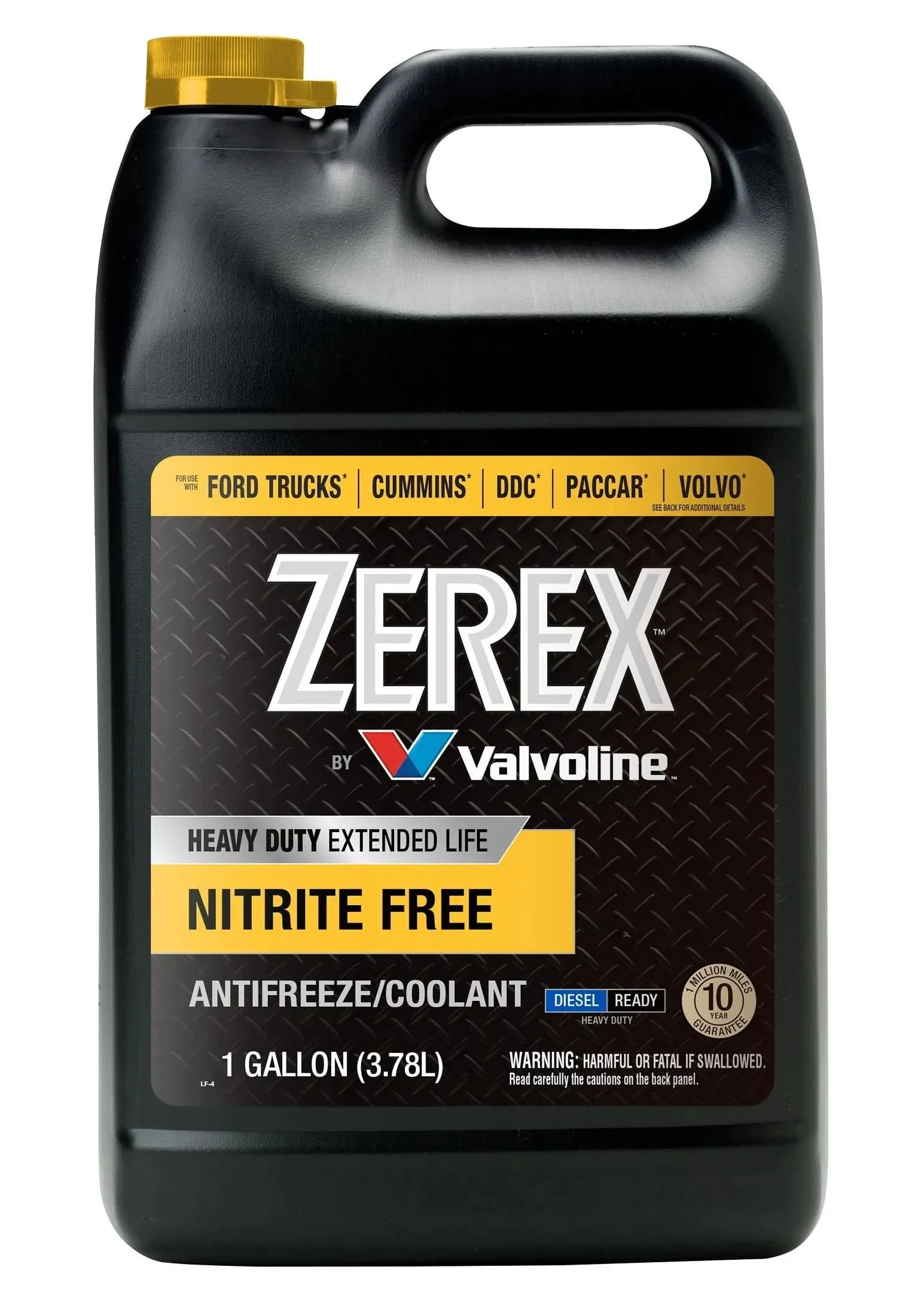 Zerex HD Nitrite Free Yellow Extended Life Concentrate Antifreeze/Coolant 1 GA