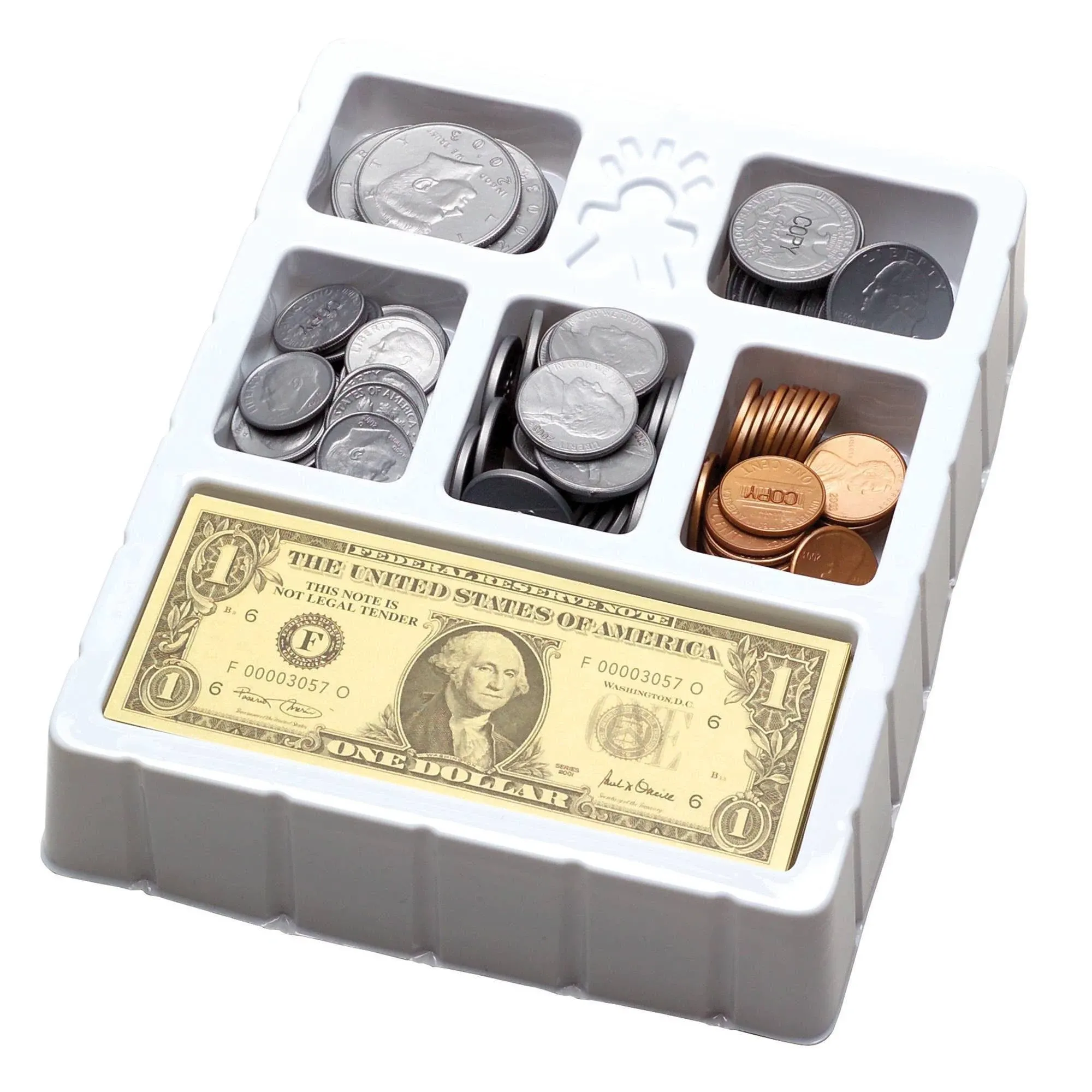 Play Money - Coins &amp; Bills Tray