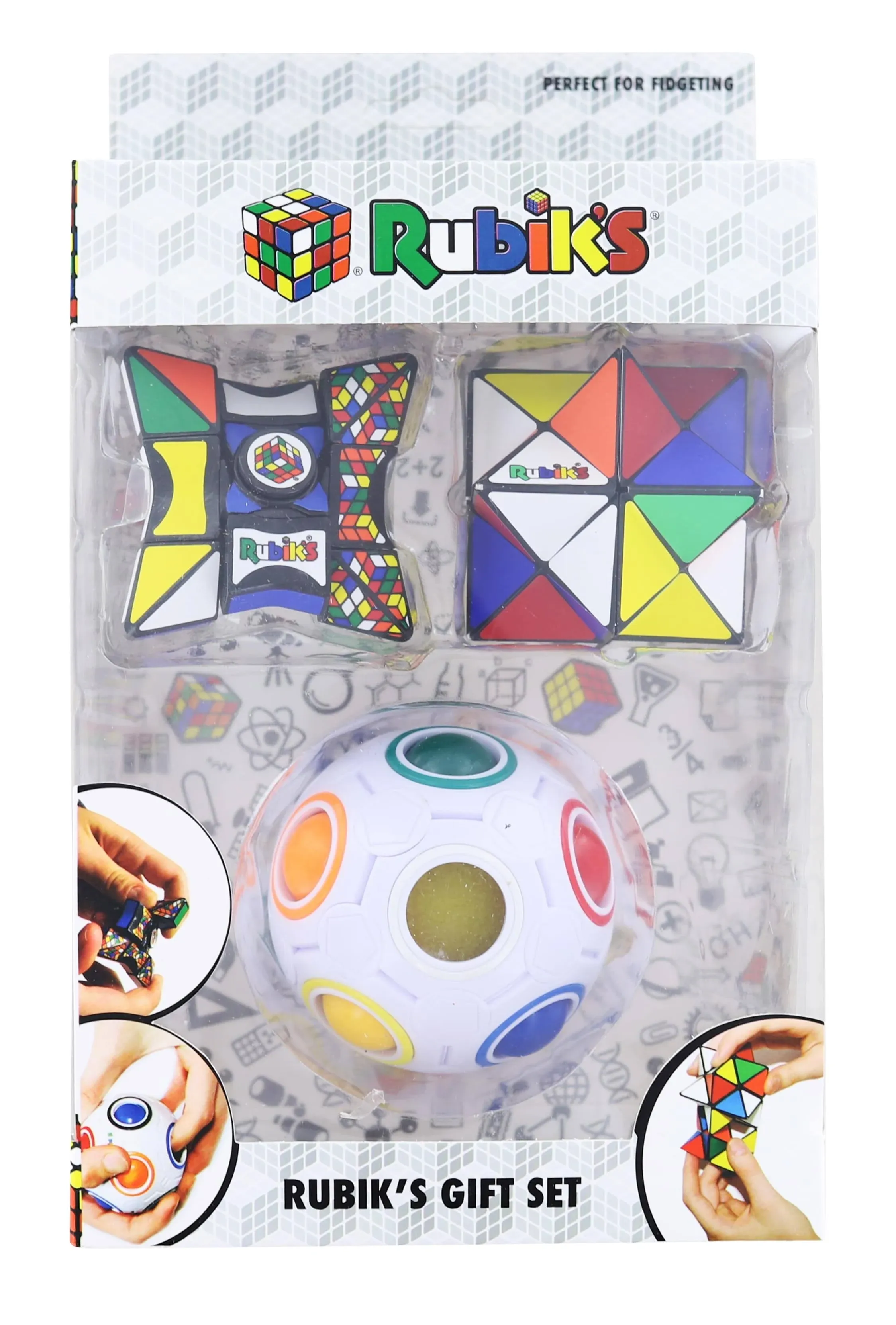 Rubiks 3 Piece Gift Set | Magic Star | Rainbow Ball | Spinner