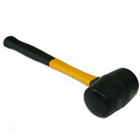 Fiberglass Grip Handle Rubber Mallet Hammer