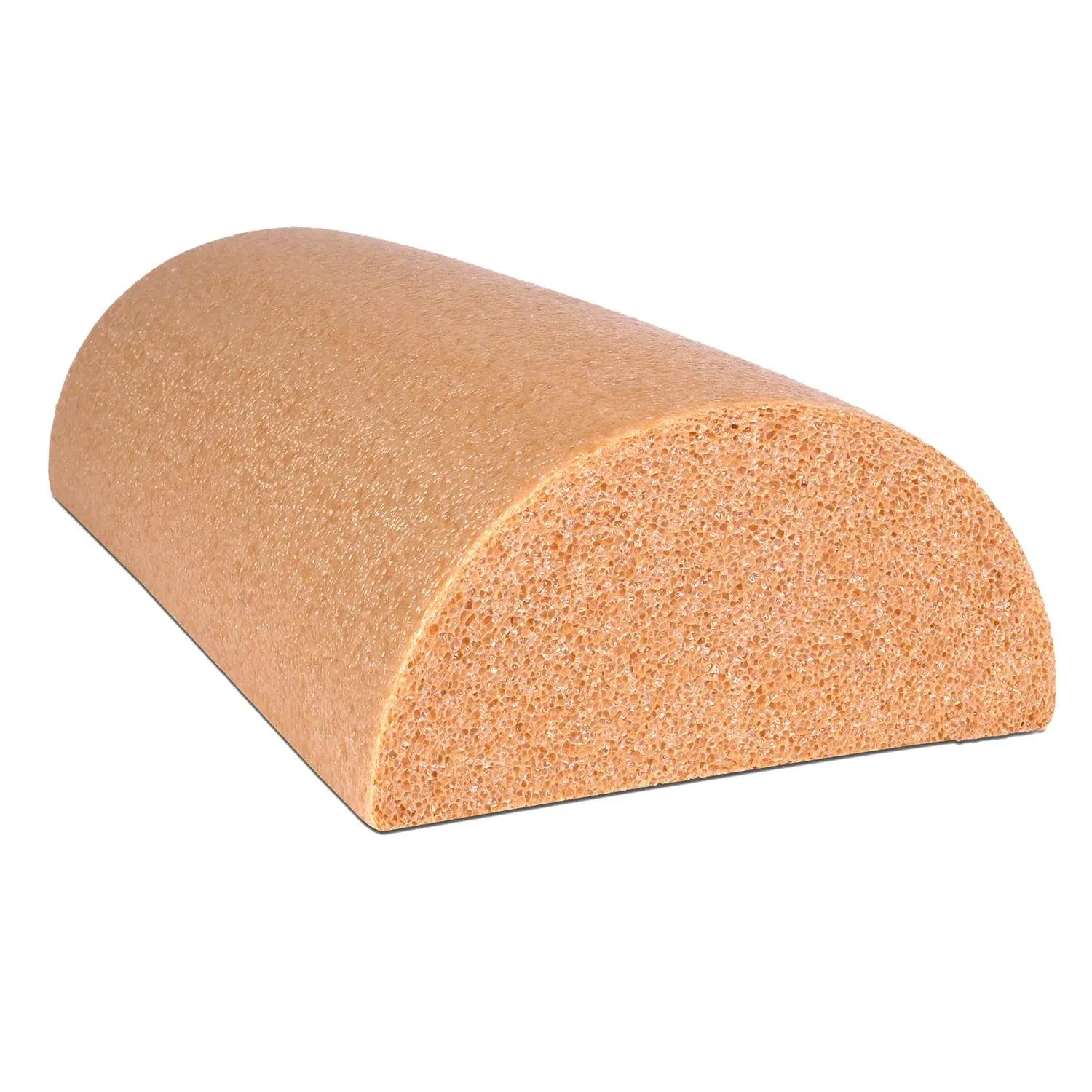 CanDo® Antimicrobial Beige PE Foam Roller, Half-Round, 6" Dia. x 12"L