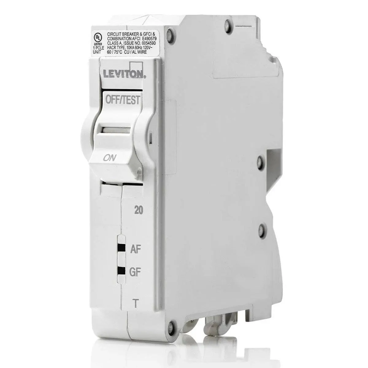 Leviton 20A 1-Pole Thermal Magnetic AFCI/GFCI Breaker (LB120-DFT)