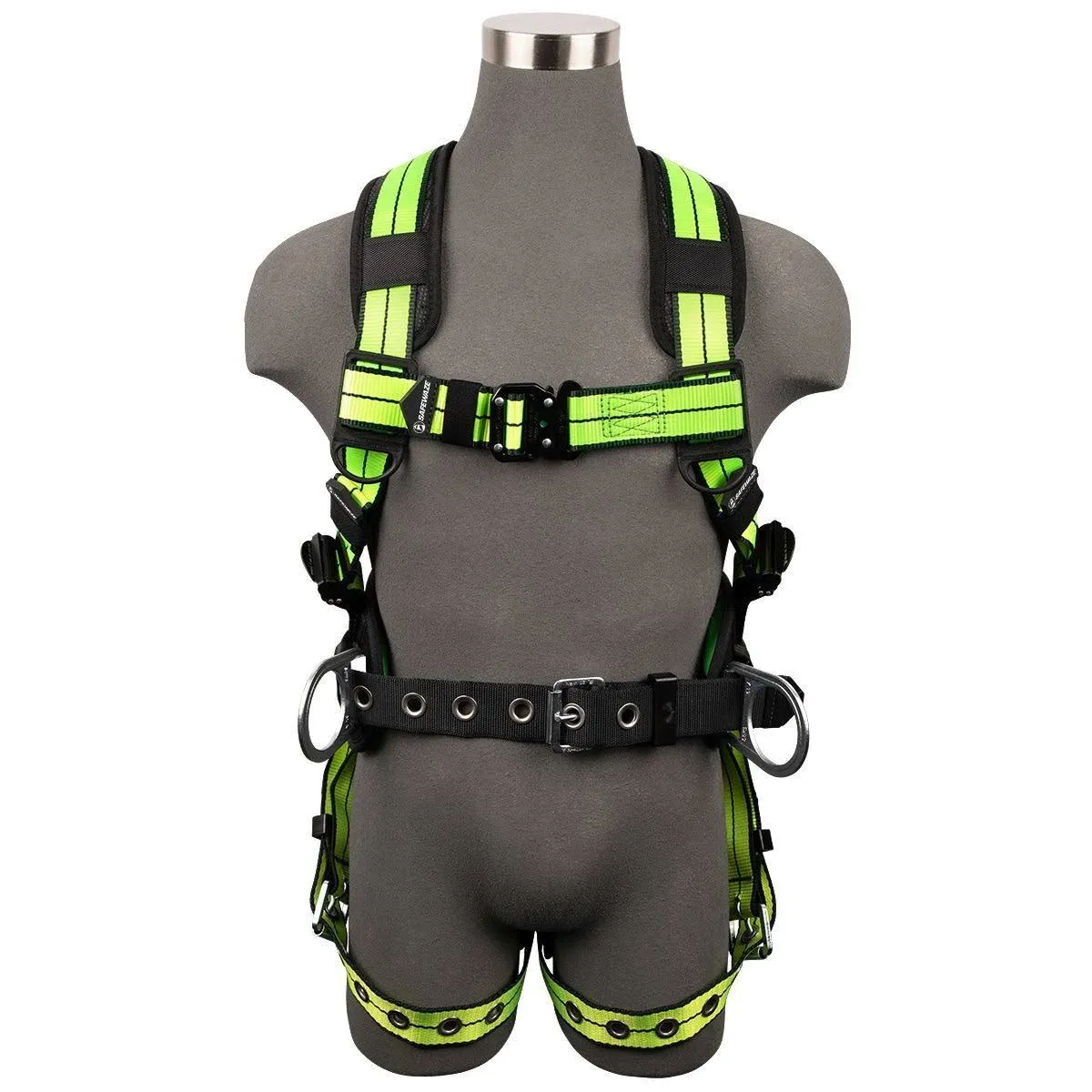 Safewaze FS-FLEX360-L Pro+ Construction Harness: 3D, QC Chest, TB Legs