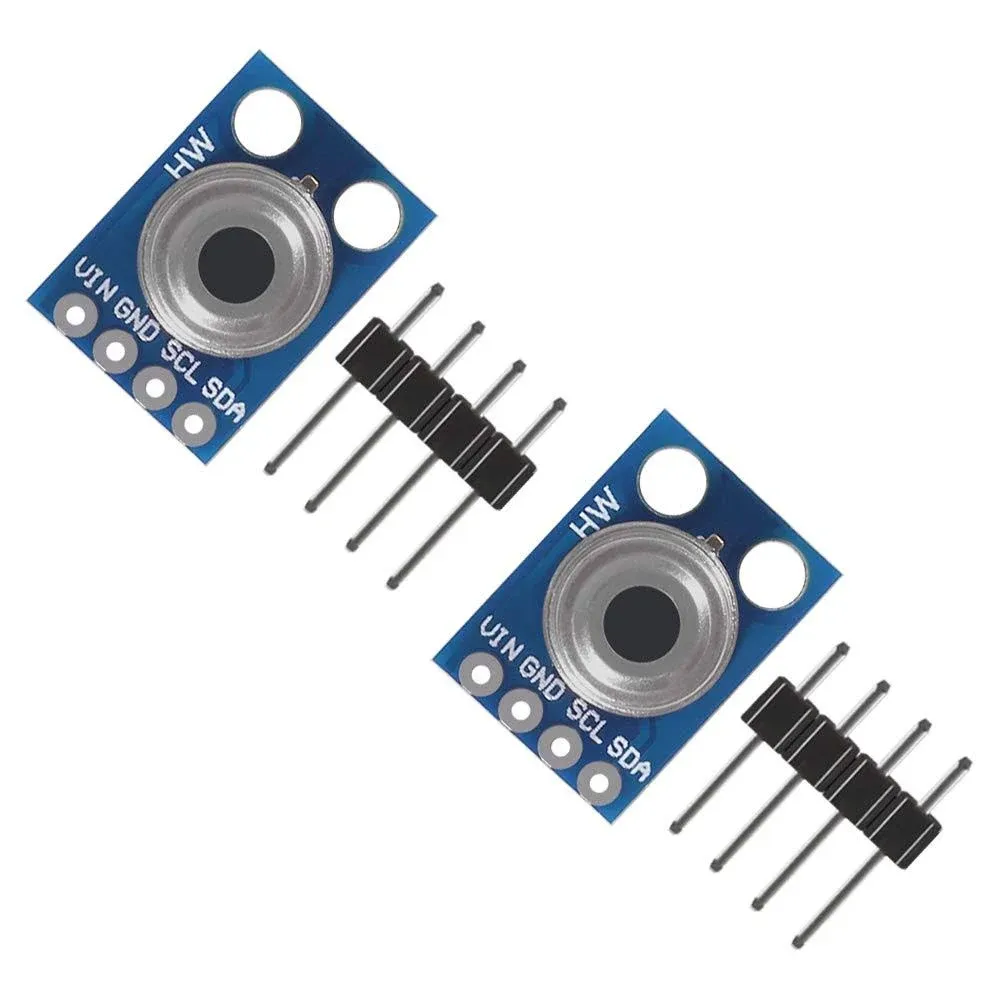 2 Pieces Gy906 Mlx90614esf Noncontact Infrared Temperature Sensor Module Iic I2c