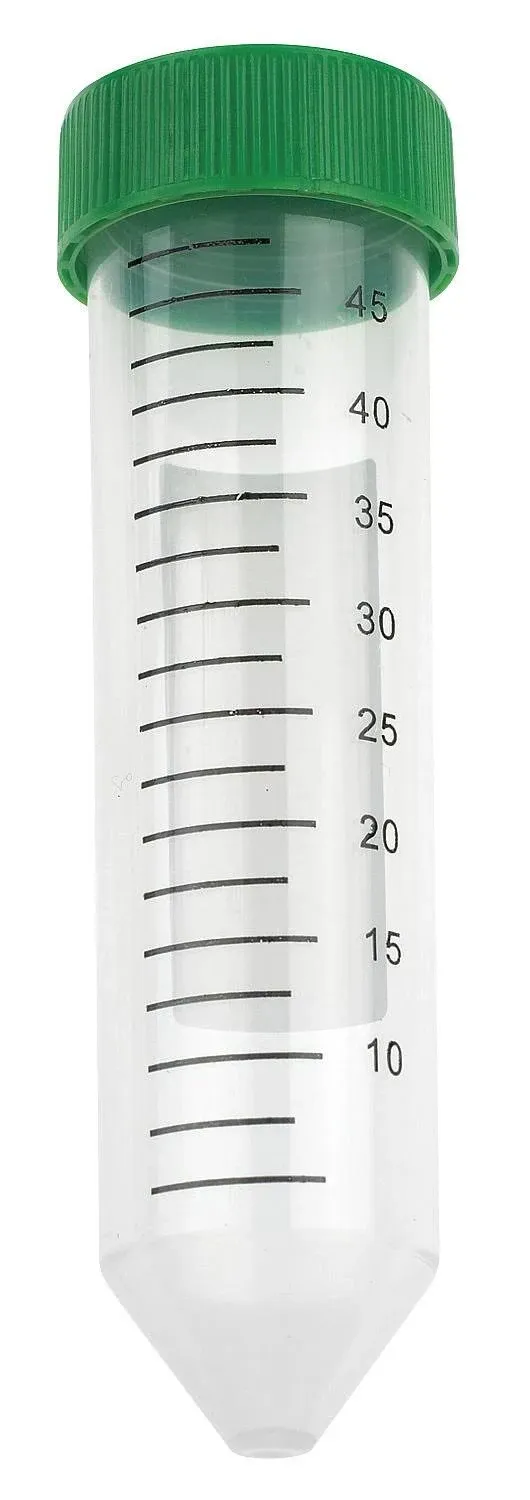 Centrifuge Tube: Polypropylene, 1.69 oz Nominal Capacity - English, 50 mL Nominal Capacity - Metric