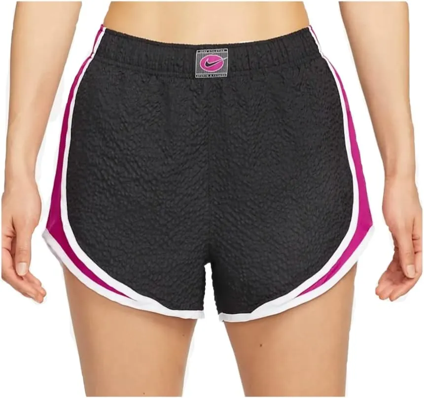 Nike Running Shorts Womens Small Dri FIT Tempo Icon Clash Run Black Pink