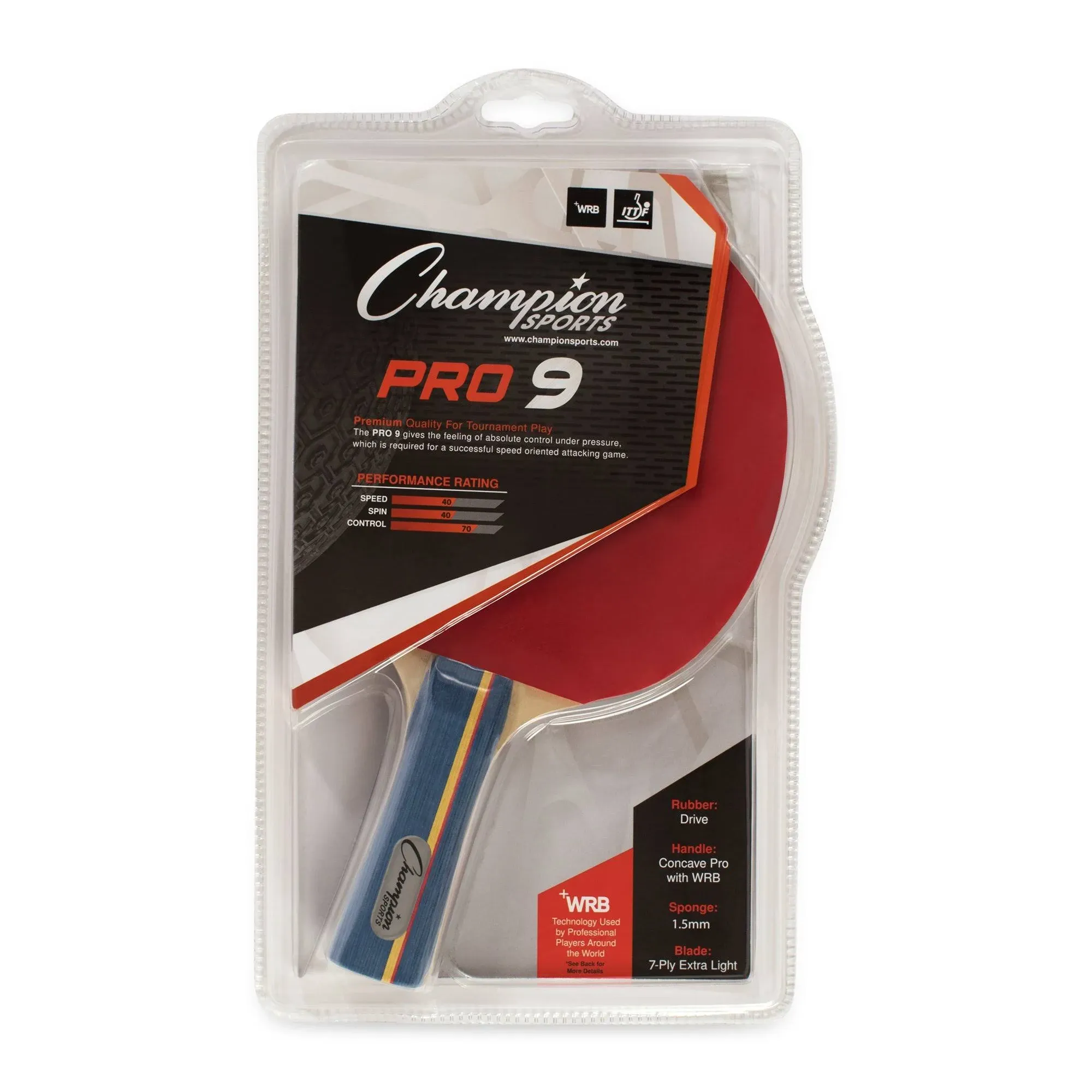 Champion Sports PN9 Table Tennis Paddle