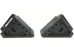 Maxxhaul 70472 Solid Rubber Heavy Duty Black Wheel Chock, 2 Pack