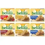 belVita Breakfast Biscuits Variety Pack, 4 Flavors, 30 Packs (6 Boxes)