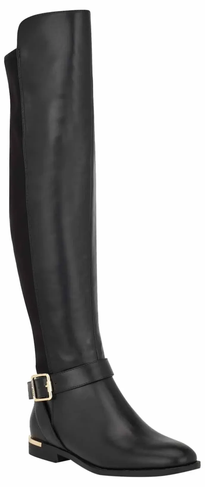 Andone Over The Knee Boot In Black- Faux Suede