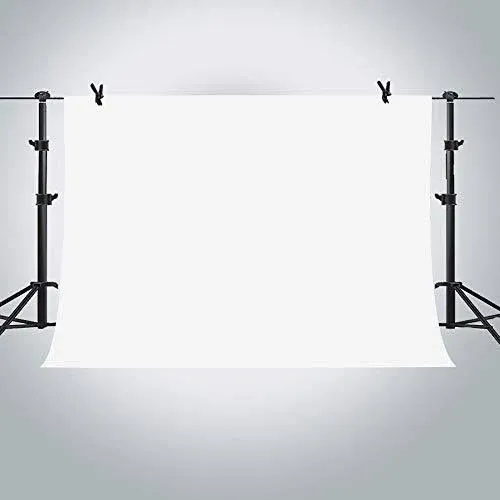 10x7ft White Photo Video Photography Background Studio Non-Woven Fabric Backd...