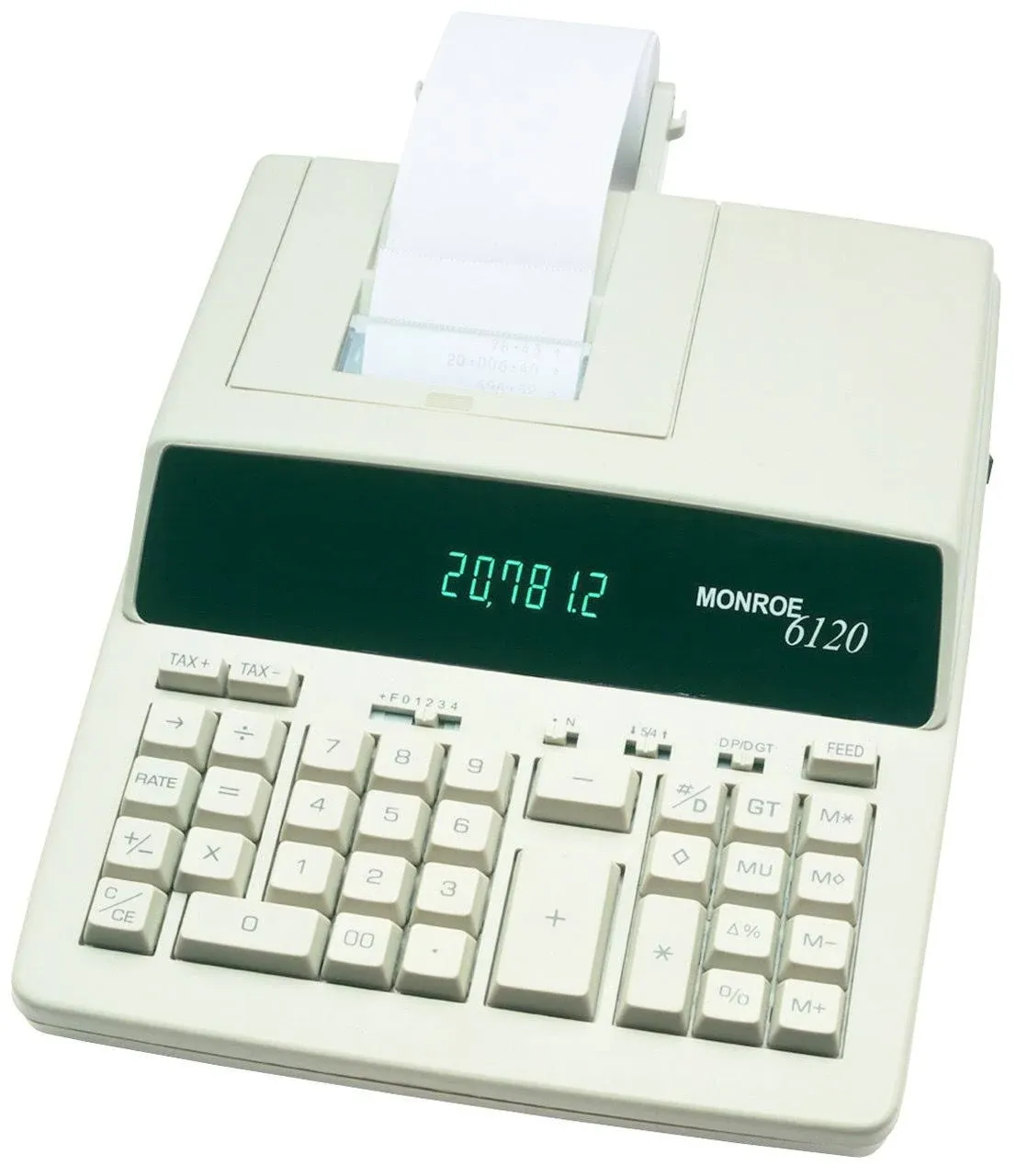 Monroe 6120 Heavy Duty Desktop Printing Calculator Adding Machine