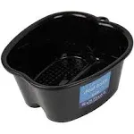 Mantello Foot Soaking Tub Extra Large Pedicure Bowl Foot Bath Basin Home Foot Spa (Black)