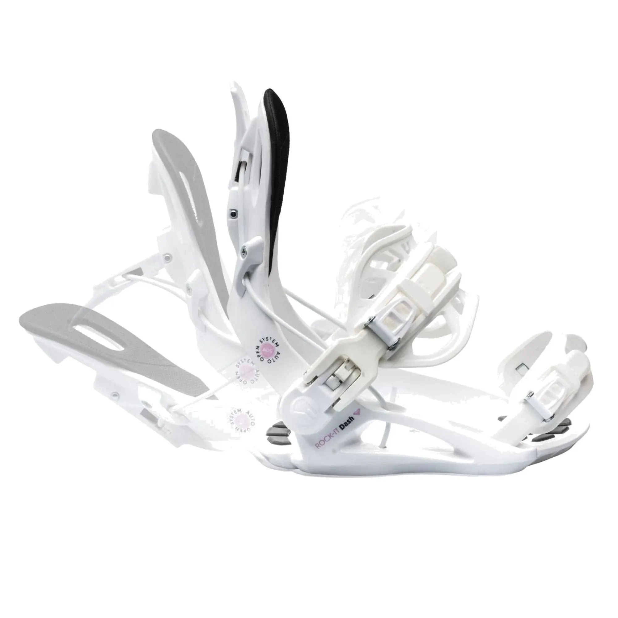 Roxy Rock-It Dash Snowboard Bindings White M/L Women's 2024