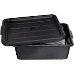 RW Clean Black Plastic Snap-On Lid - Fits Easy Grip Bus Tub - 23 1/4" x 17" x 1" - 1 count box