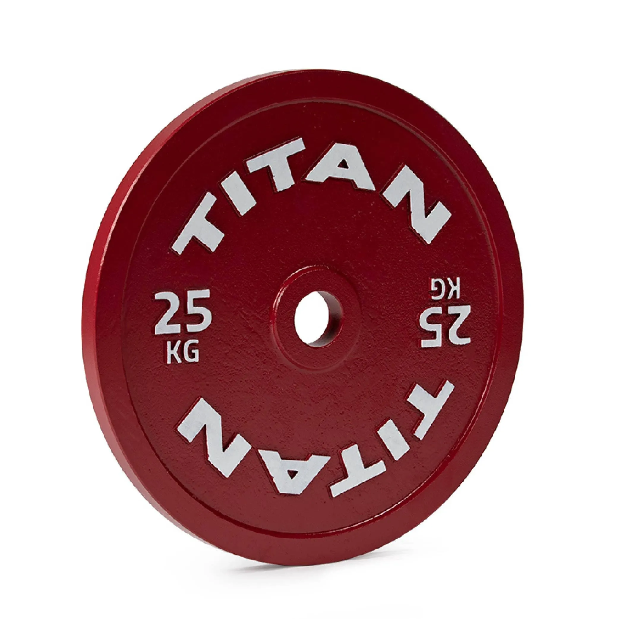 Titan Fitness 25 kg Single Calibrated Steel Plate, Weight Plates, Calibrated Steel