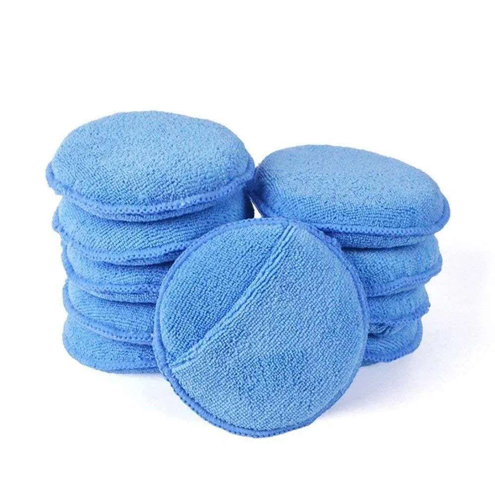 AIVS Car Care Microfiber Wax Applicator Pads with Finger Pocket for Any Cars ...