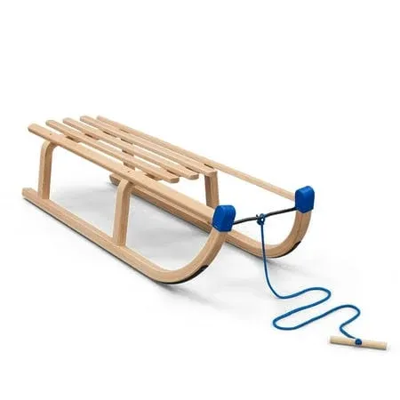 Classic Wooden Sled - Solid Wood Seat Made from Environmentally Friendly ...