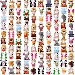 Zhanmai 100 Pcs Mini Plush Stuffed Animal Bulk Small Animal Toys Cute Style