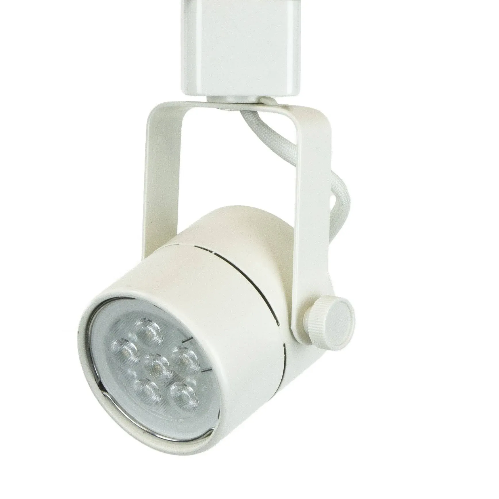 H System Daylight White 6000K GU10 LED Track Lighting Head - 7.5W LED Bulb 50154L-6K-WH White