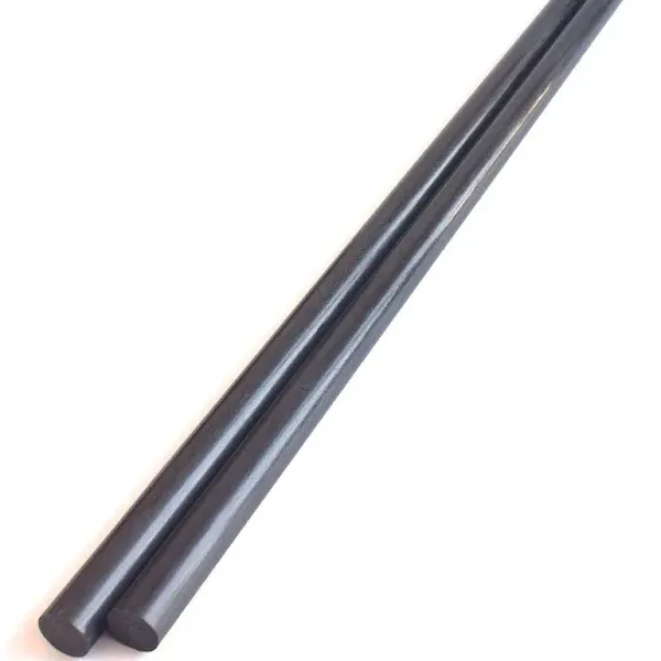 2pcs 10mm Carbon Fiber Rods 10x420mm,10mm Solid Carbon Fiber Tube(pultrusion) Length 420mm