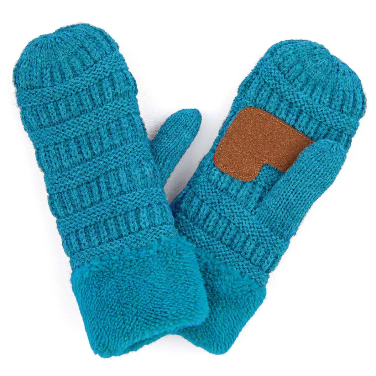 CC Sherpa Lined Mittens | 2 Sizes C.C Tag || Adult (8" Wrist to Fingers-10" total ...