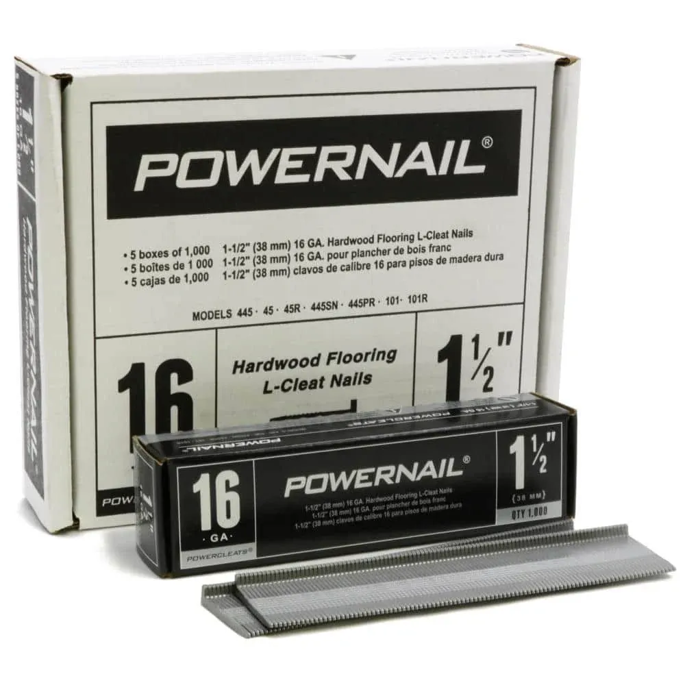 Powernail 16-Gauge 1-1/2" L-Style Flooring Cleat Nail