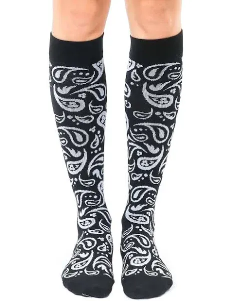 Living Royal Unisex 15-20 mmHg Lightweight Bandana Print Compression Socks