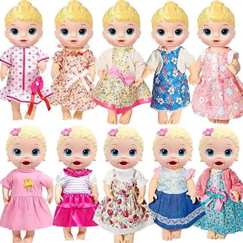 Artst 23 Pcs Alive-Baby-Doll-Clothes and Accessories 10-12-Inch-Baby-Doll-Clothes ...