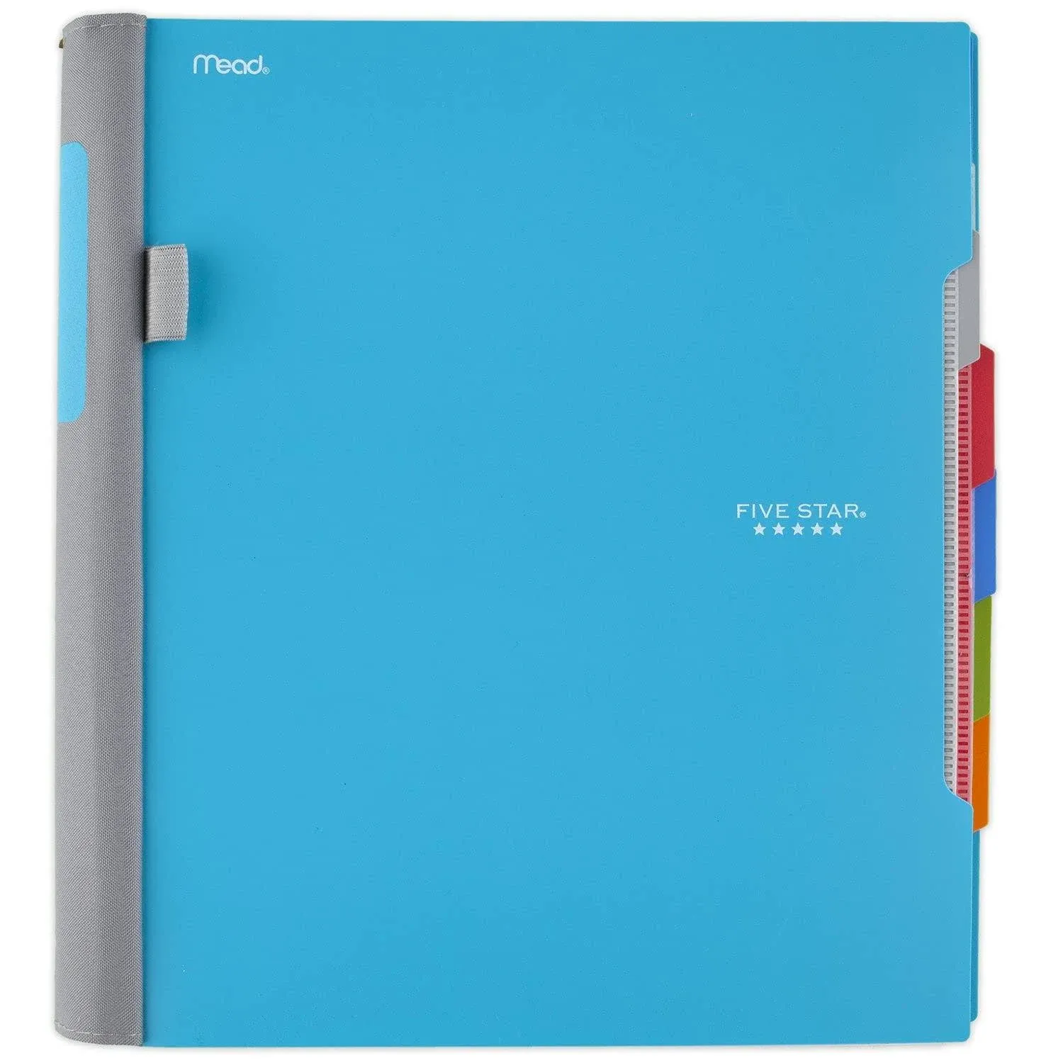 Five Star Advance Spiral Notebook, 5 Subject, College Ruled Paper, 200 Sheets, 11 x 8-1/2 inches, Teal (73152)