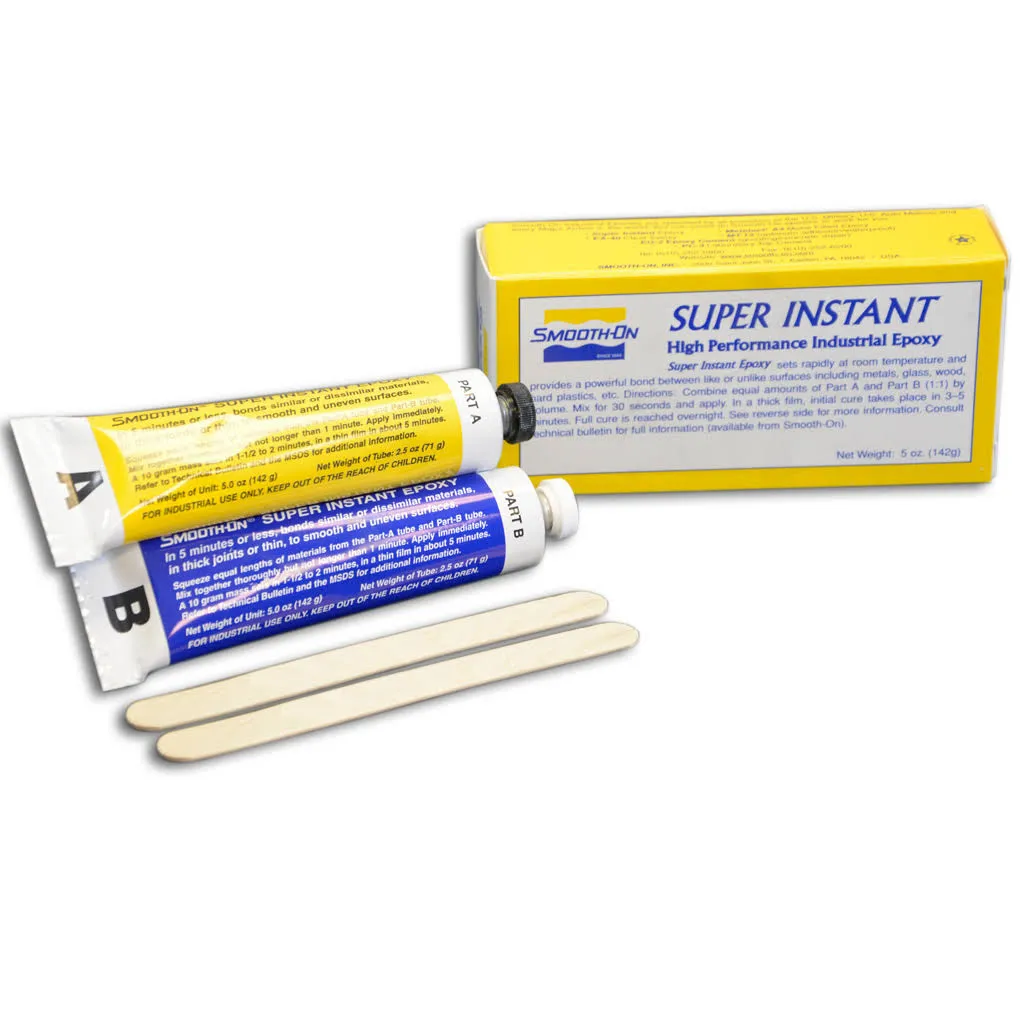 Smooth-On Super Instant Epoxy Adhesive - 5 oz. Tube Set