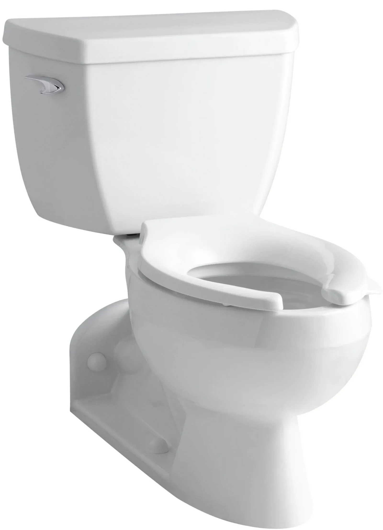 2Pc Elongtd 1.0 GPF Toilet W/ Pressure Lite(R) & Left-Hand Trip Lever