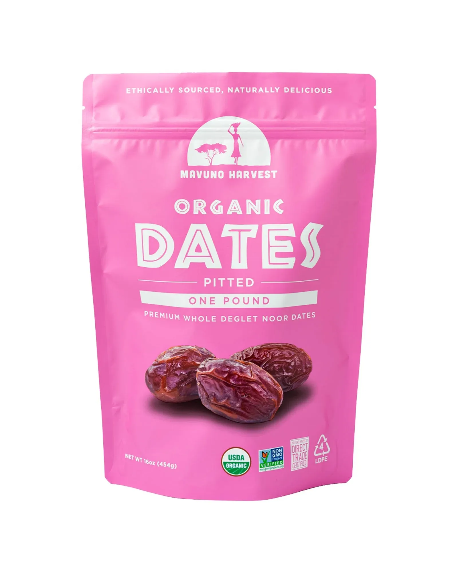 Mavuno Harvest Organic Pitted Dates - 1 Pound