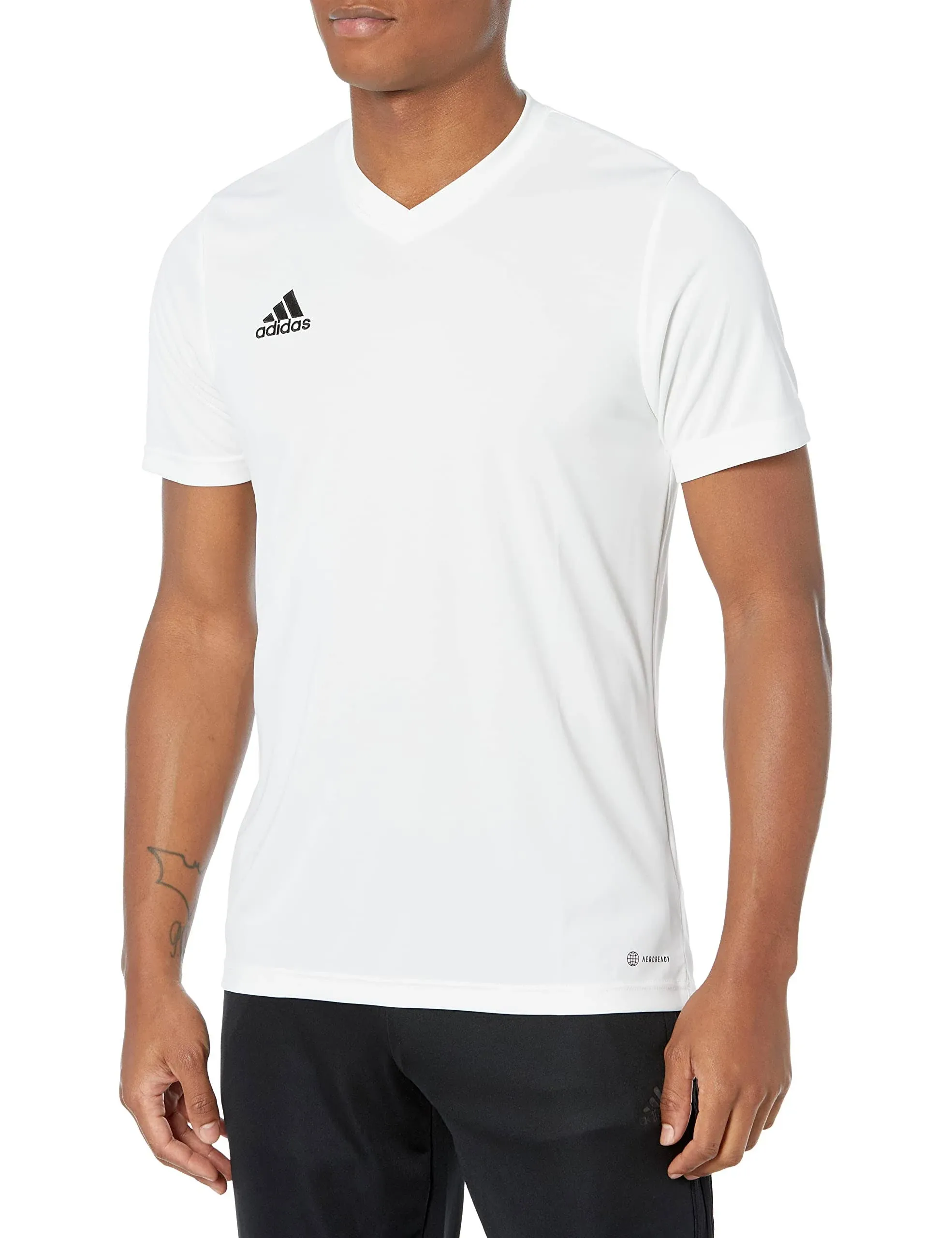 Adidas Men's Entrada 22 Jersey, White, Small