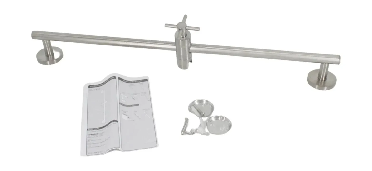 Slide Bar Neo with Handshower Holder 25-3/4 Inch Brushed Nickel Metal Wall Mount