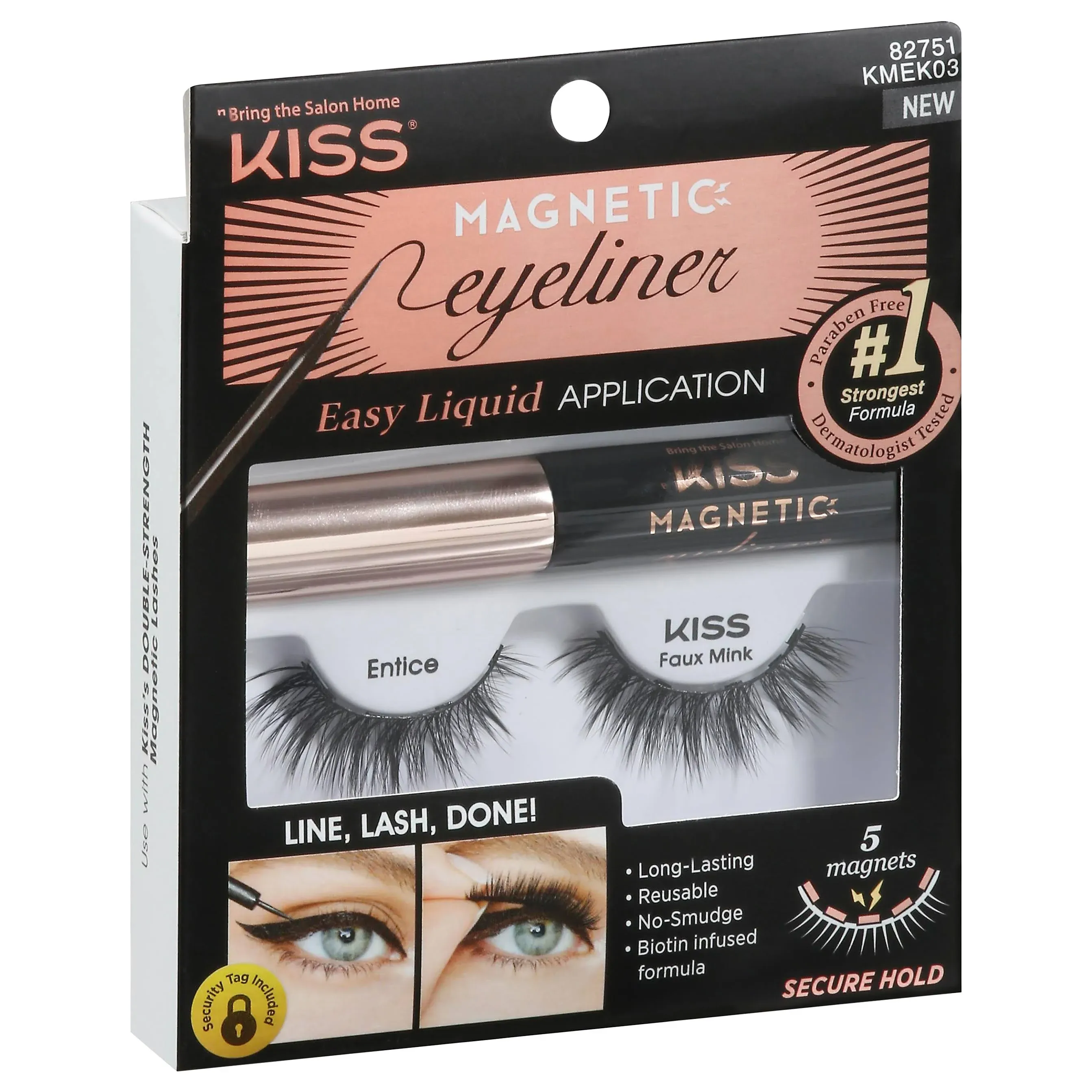 Kiss Magnetic Eyeliner & Lash Kit, Entice