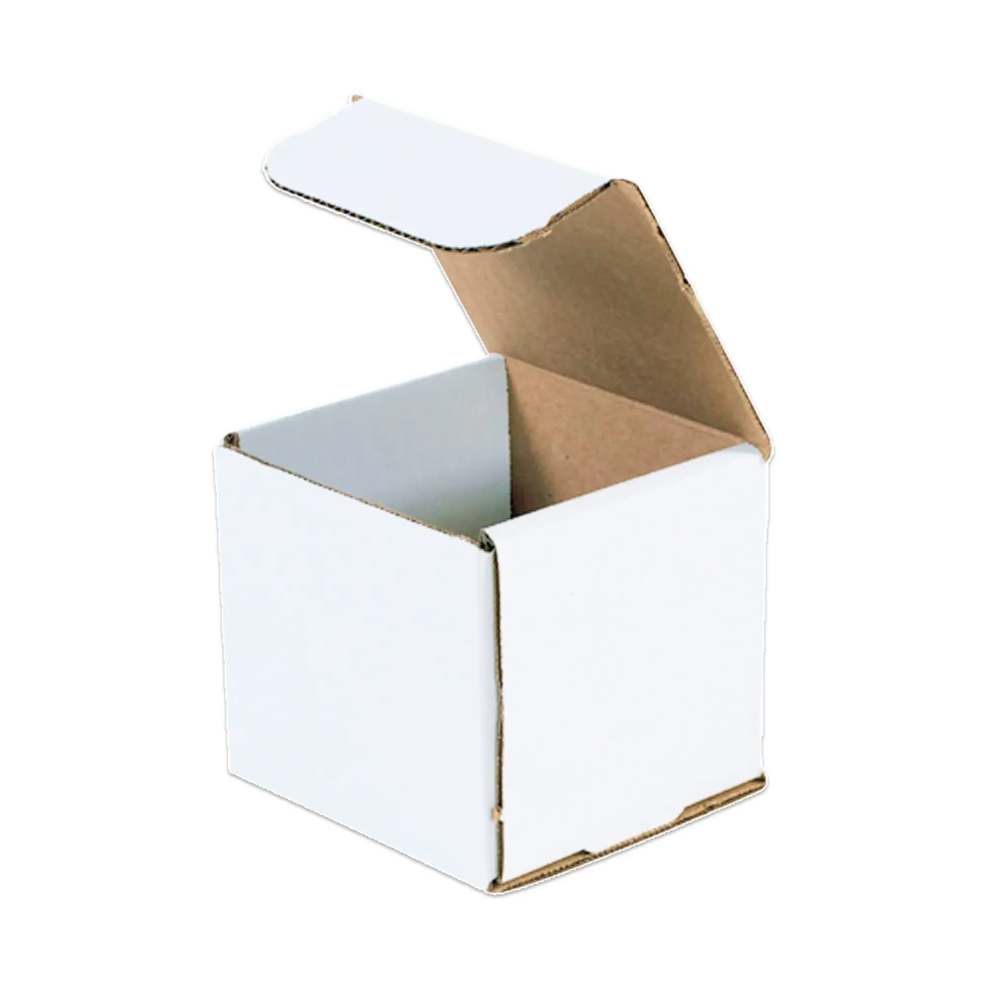 4 x 4 x 4" White Corrugated Mailers