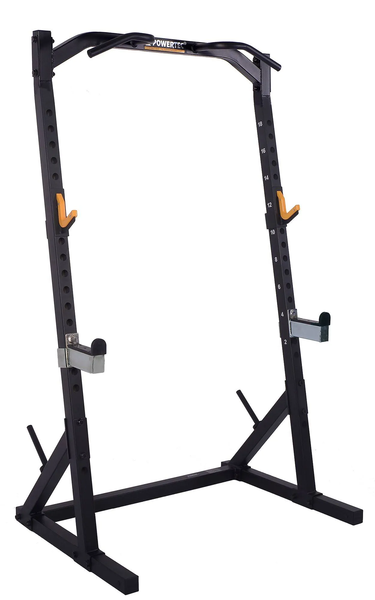 Powertec Fitness Workbench Half Rack - Exercise Equipment for Home Gym - Squat Rack and Weight Lifting Station - Professional Workout Equipment