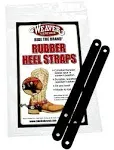 Weaver Leather Heel Straps, Black Rubber