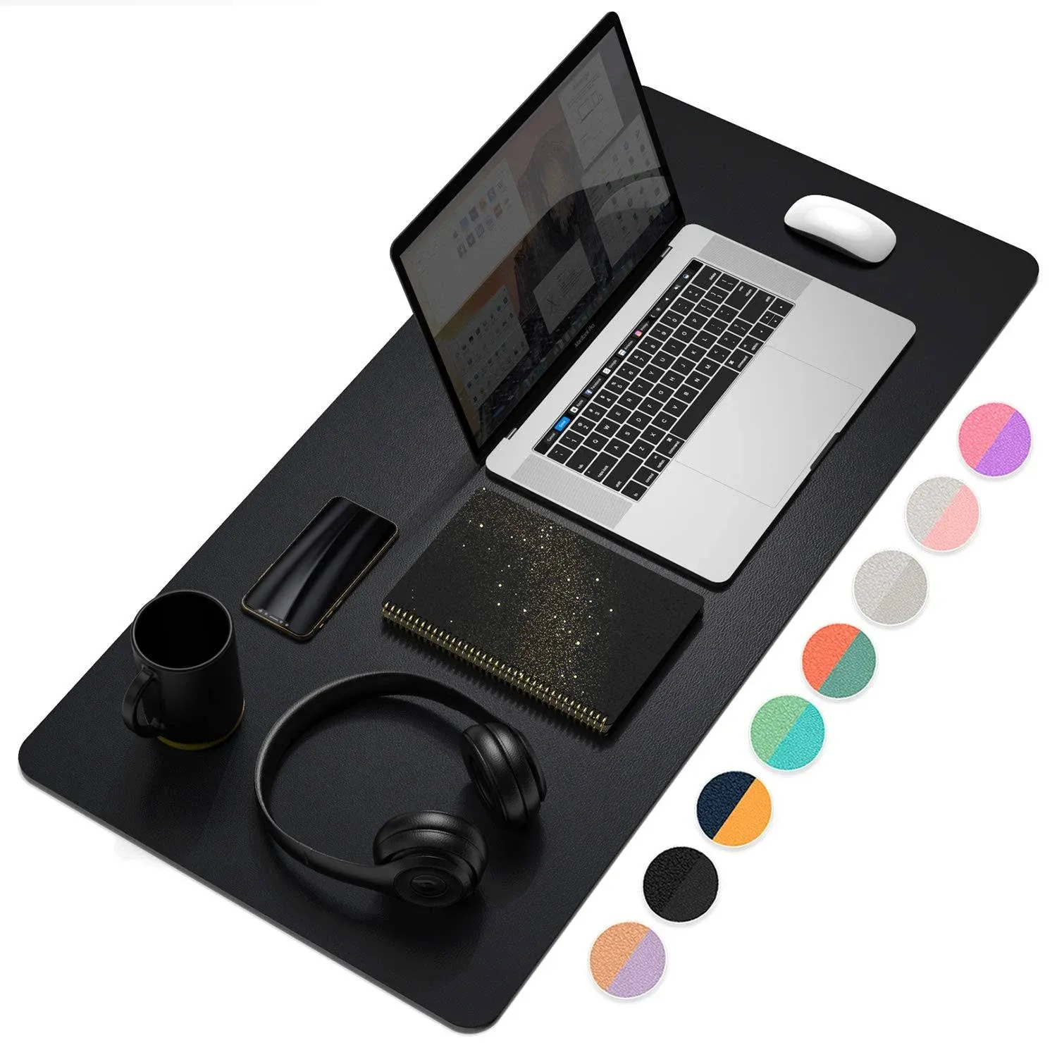 Desk Pad Desk Mat 31.5&#034; x 15.7&#034; Laptop Leather Desk Pad Protector Large Leath...