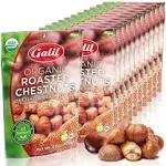 Organic Roasted Chestnuts Pack of 12 Shelled &amp; Ready to Eat - Gluten Free, Vegan