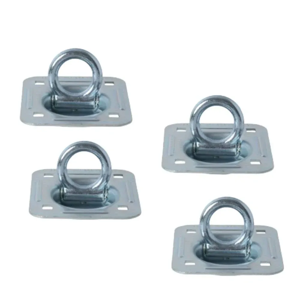 DC Cargo Mall 4 Pack | D Ring Tie-Down Anchors (Large Square), Recessed Pan ...