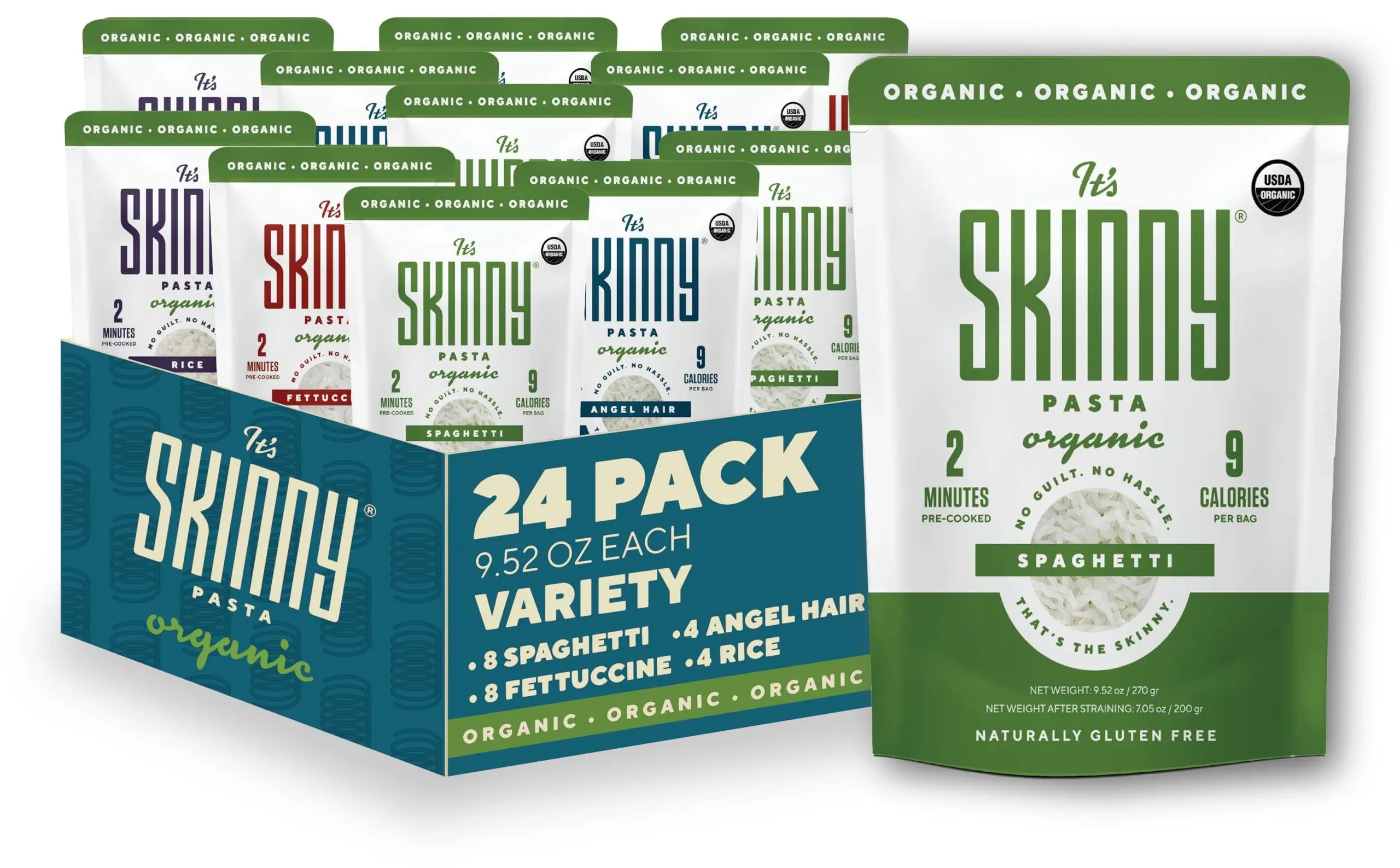 It's Skinny Organic Variety Pack - Low Carb & Keto Pasta Noodles: Konjac ...