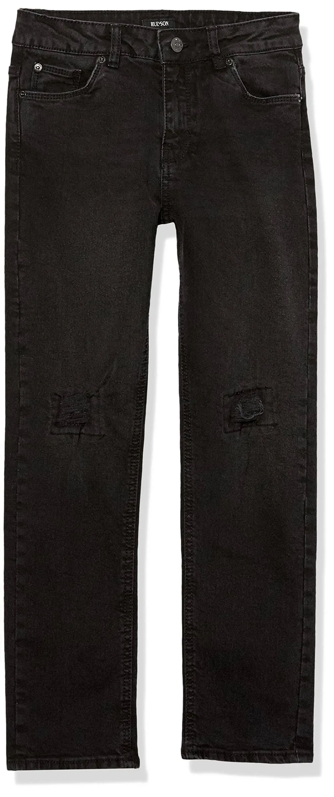 Destructed Straight Leg Jean Size 8, Washed Black by Hudson Jeans