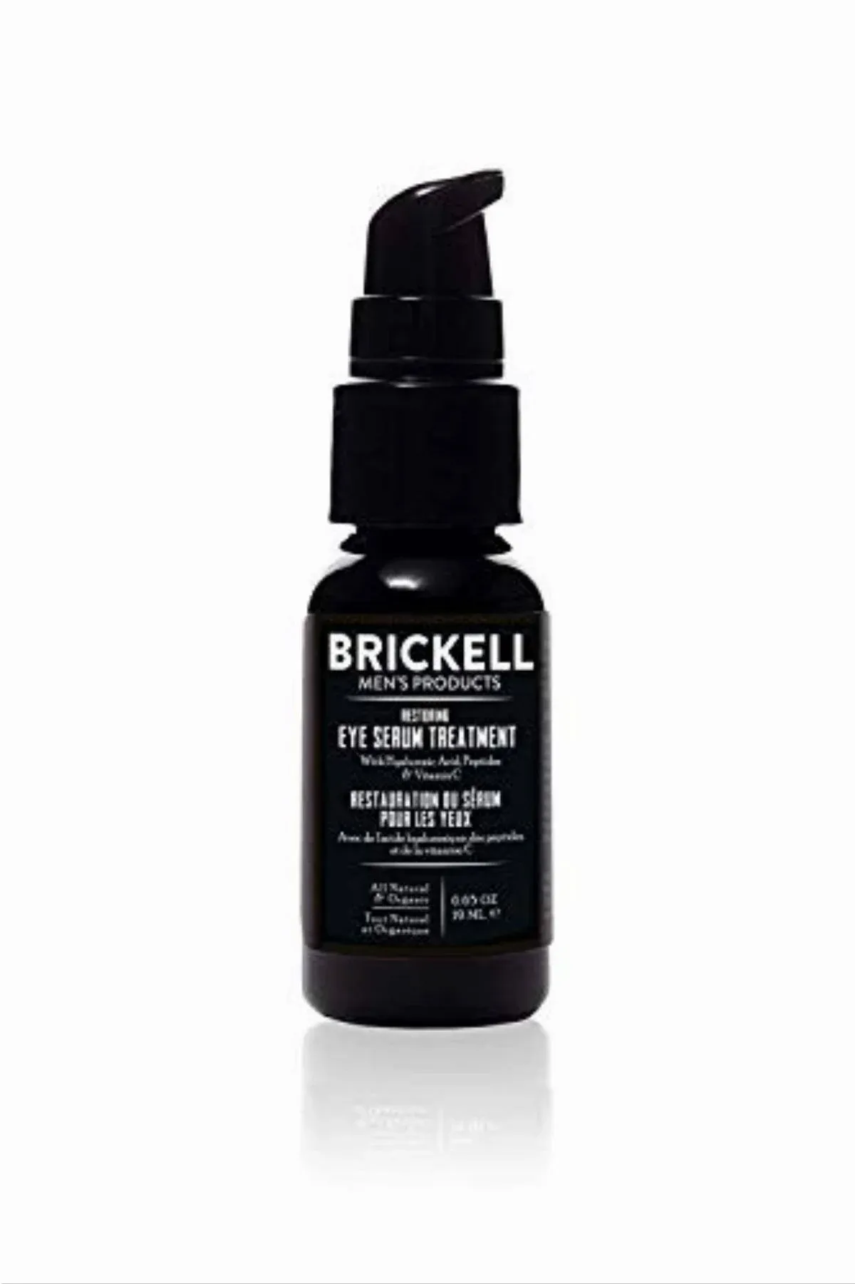 Brickell Men's Restoring Eye Serum Treatment for Men, Natural and Organic Eye Serum to Firm Wrinkles, Reduce Dark Circle