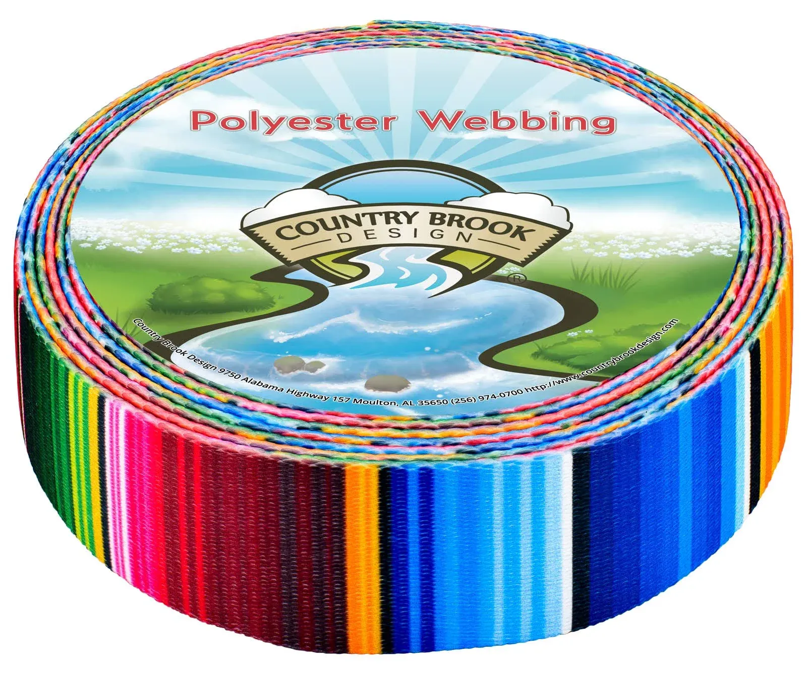 Country Brook Design - Serape Polyester Webbing