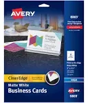 Avery Clean Edge Business Cards