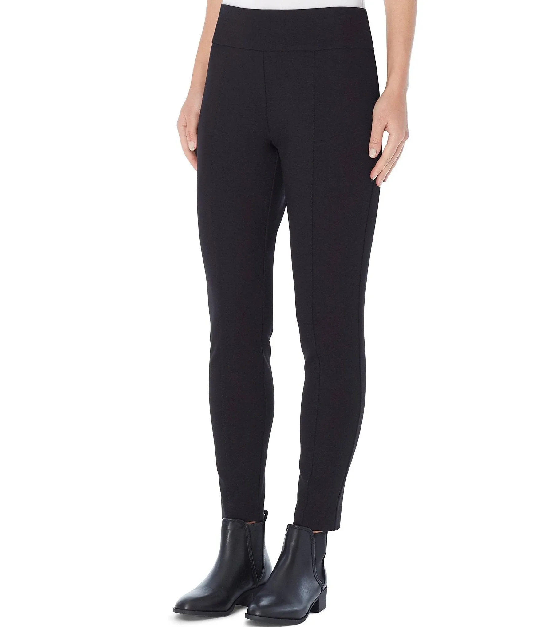 Jones New York Compression Pull-On Pants - Black - Small