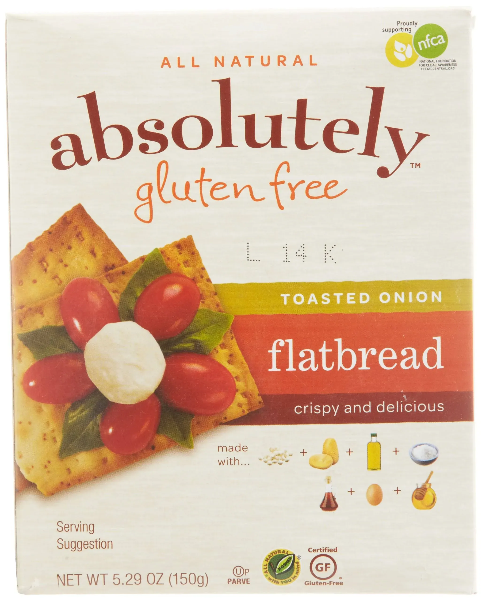 Absolutely Gluten Free: Flatbread Gf Tstd Onion, 5.29 Oz